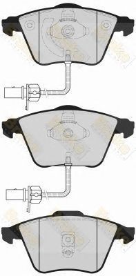 BRAKE ENGINEERING pa1624 -  Комплект тормозных колодок, дисковый тормоз